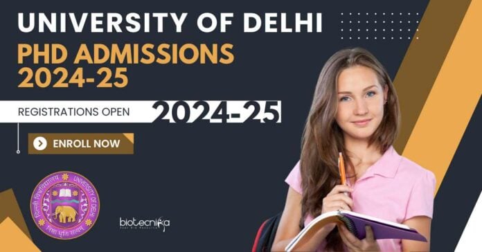 Delhi University PhD Admissions 2024 25 Registrations Open