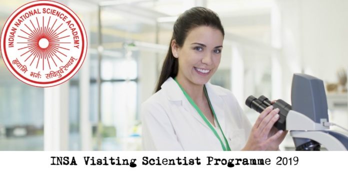 INSA Visiting Scientist Programme 2019