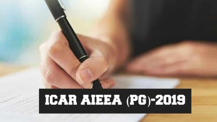ICAR AIEEA (PG)-2019