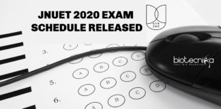 JNUET 2020 Exam Schedule Released