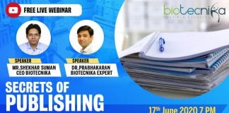 Webinar on publishing your research
