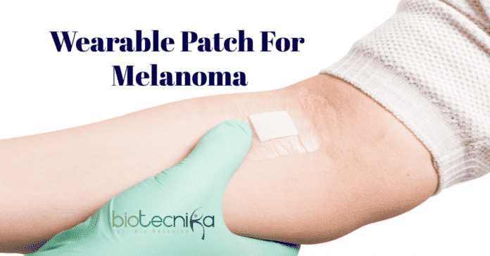 Wearable patch for melanoma