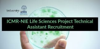 ICMR-NIE Life Sciences Project