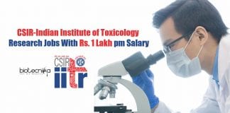 CSIR-IITR Recruitment