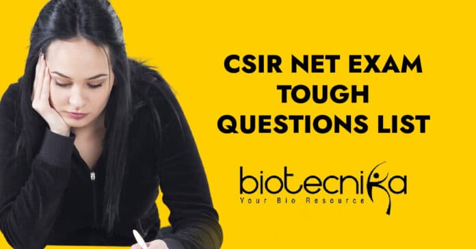 CSIR Exam Difficult Questions
