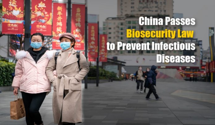 China Passes Biosecurity Law