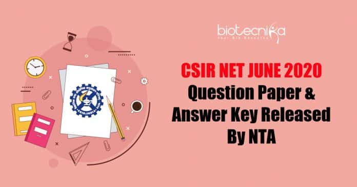 CSIR June 2020 Answer