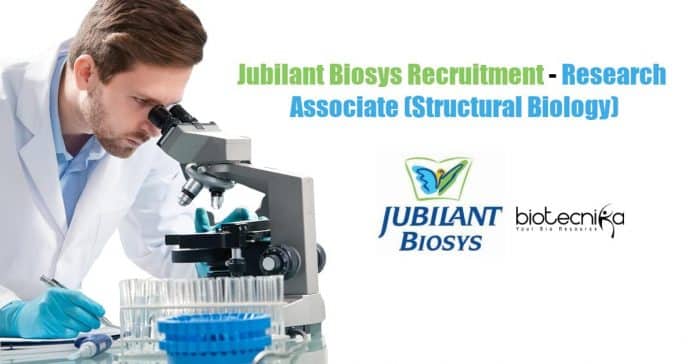 Jubilant Biosys Recruitment