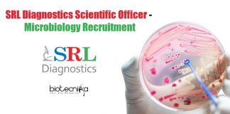 SRL Diagnostics Scientific Officer