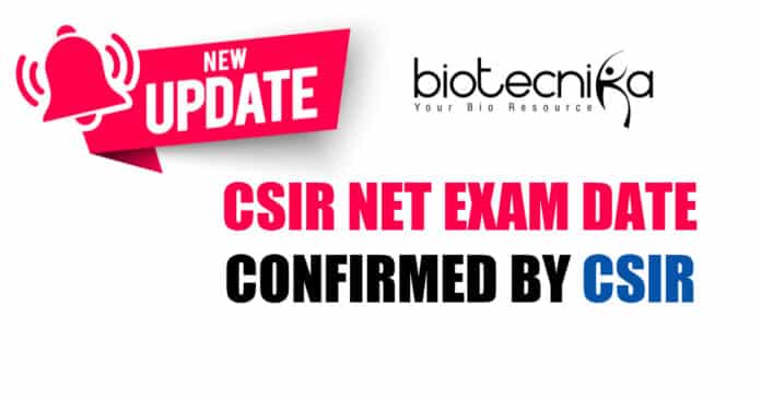 CSIR NET Exam Dates Released - Official CSIR Update