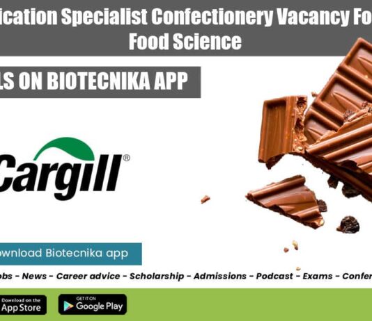 Cargill Application Specialist Confectionery