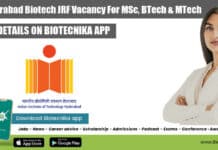 IIT Hyderabad Biotech JRF