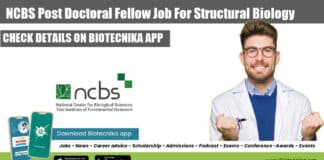 NCBS Post Doctoral Fellow