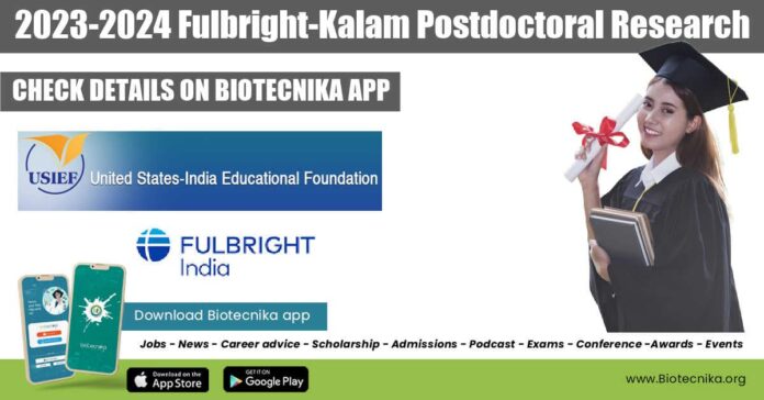 2023-2024 Fulbright-Kalam Postdoctoral Research