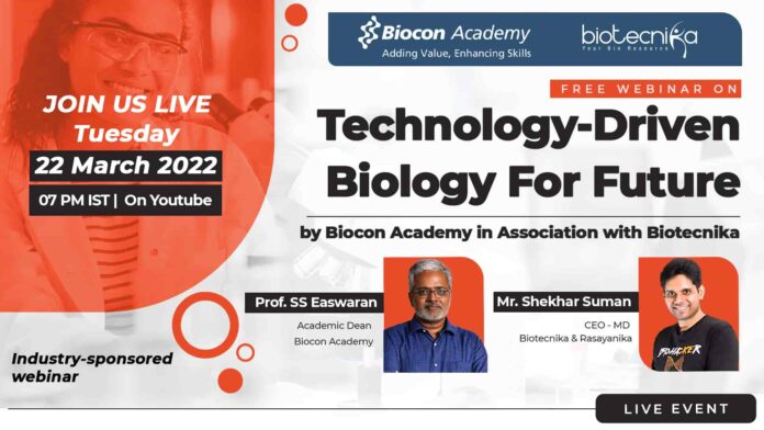 Biocon Academy Webinar On Technology-Driven Biology By Biotecnika