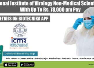 ICMR-NIV Non-Medical Scientist Job