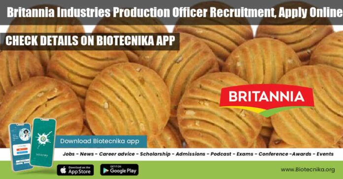Britannia Industries Production Officer