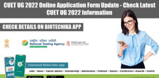 CUET UG 2022 Online Application
