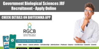 Government Biological Sciences JRF