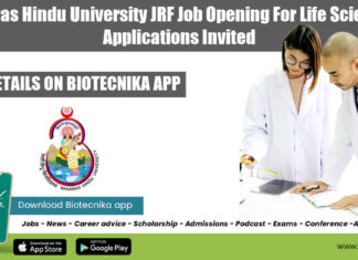 BHU Job For Life Sciences