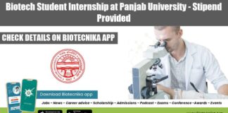 Biotech Student Internship