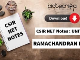 Ramachandran Plot Notes For CSIR