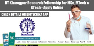 IIT Kharagpur Research Fellowship