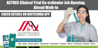 ACTREC Clinical Trial Co-ordinator