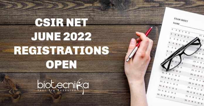 CSIR June 2022 Registration