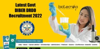 DRDO DIBER Recruitment 2022
