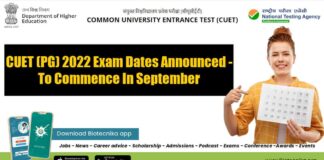CUET PG Exam Dates Announced - To Commence In September