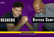 Biotech freshers & Biotech Companies