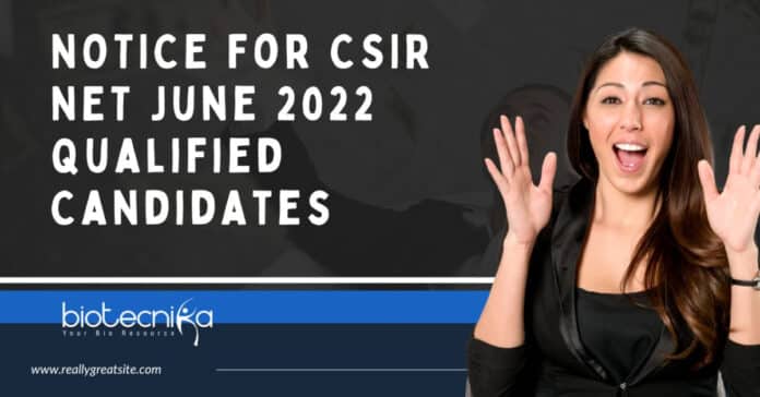 CSIR NET JRF Certificate