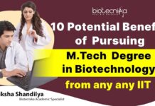 Benefits of MTech Biotech From IIT's