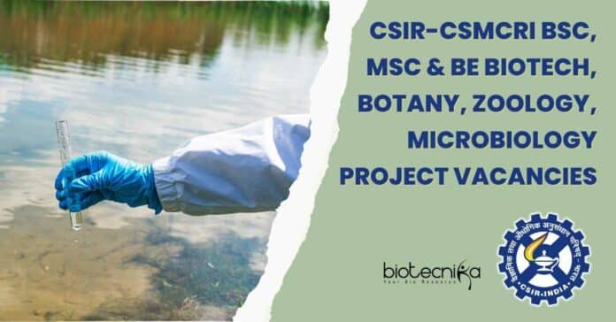 CSIR-CSMCRI Project Associate Vacancies