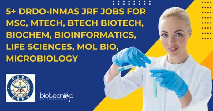 DRDO-INMAS JRF Jobs New