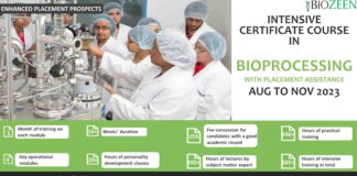BIOZEEN Certification Course Aug-Nov 2023 With Placement