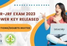 ICMR JRF 2023 Answer Key Released 