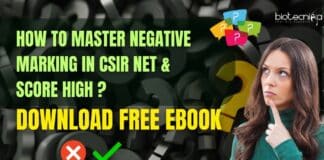CSIR NET Negative Marking