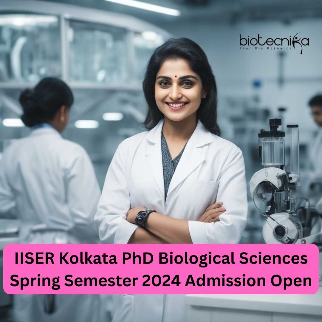 IISERK PhD Admission 2024 Spring Semester In Biological