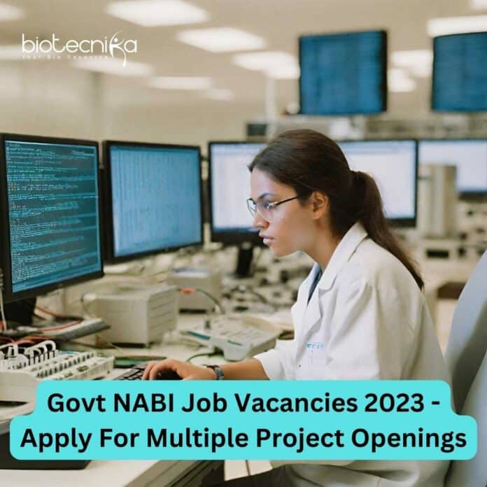 Govt NABI Job Vacancies 2023