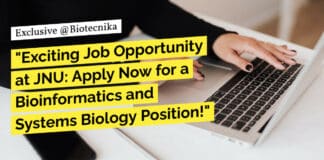 "Exciting Job Opportunity at JNU: Apply Now for a Bioinformatics and Systems Biology Position!"