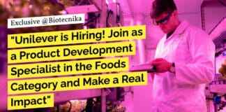 "Unilever is Hiring! Join as a Product Development Specialist in the Foods Category and Make a Real Impact"