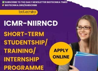 ICMR-NIIRNCD Short-Term Studentship