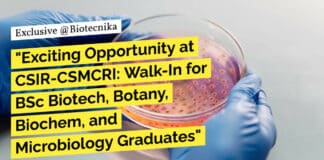 "Exciting Opportunity at CSIR-CSMCRI: Walk-In for BSc Biotech, Botany, Biochem, and Microbiology Graduates"
