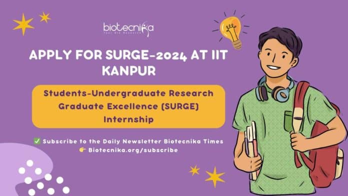 SURGE-2024 IIT Kanpur Registrations - Apply Online