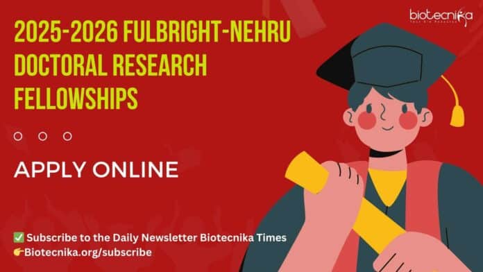 2025-2026 Fulbright-Nehru Doctoral