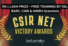 CSIR NET Victory Awards