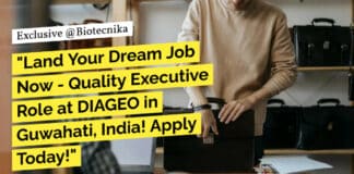 "Land Your Dream Job Now - Quality Executive Role at DIAGEO in Guwahati, India! Apply Today!"