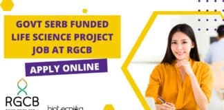 RGCB Project Vacancy Notification